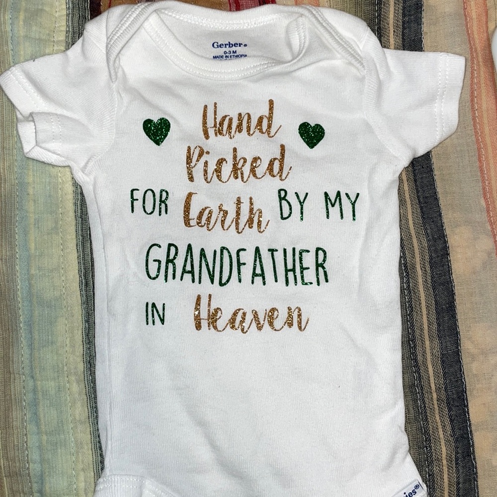 Hand picked for earth onesie